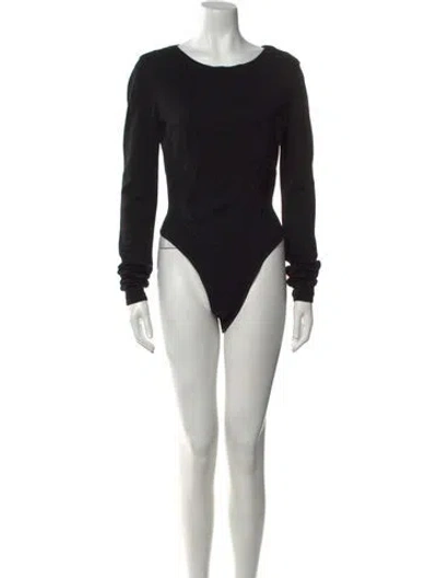 Pre-owned Alaïa Vintage 1991 Bodysuit In Black