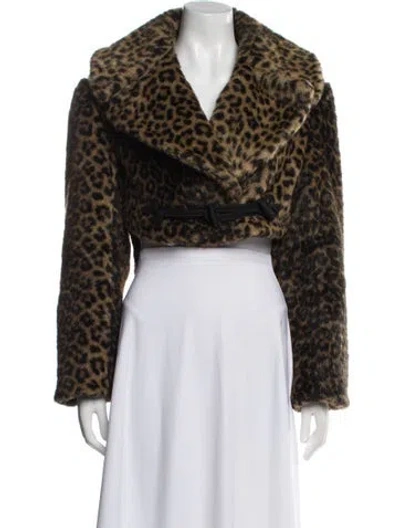 Pre-owned Alaïa Vintage 1991 Faux Fur Jacket In Brown