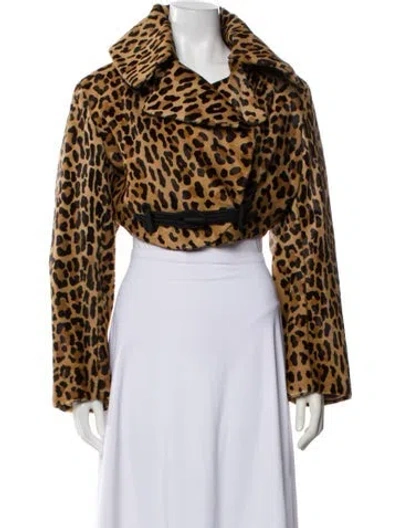 Pre-owned Alaïa Vintage 1991 Fur Jacket In Brown