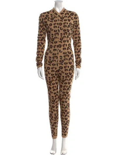 Pre-owned Alaïa Vintage 1991 Jumpsuit In Brown