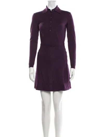 Pre-owned Alaïa Vintage 1991 Skirt Set In Purple