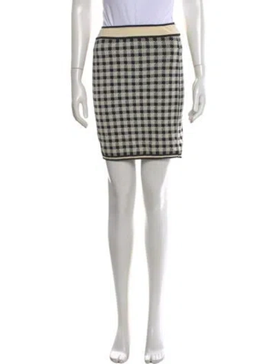 Pre-owned Alaïa Vintage 1991 'tati' Mini Skirt In Multi
