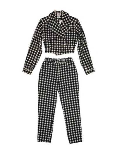 Pre-owned Alaïa Vintage 1991 'tati' Pant Set In Black