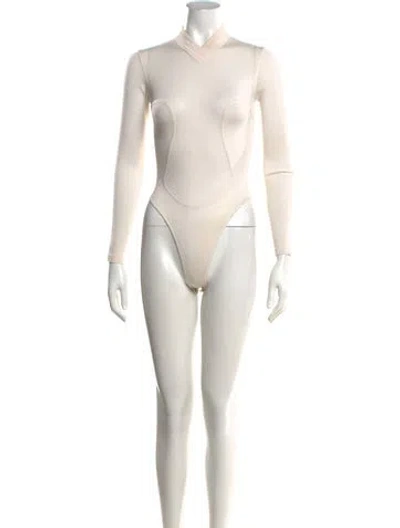 Pre-owned Alaïa Vintage 1991 Top In Neutrals