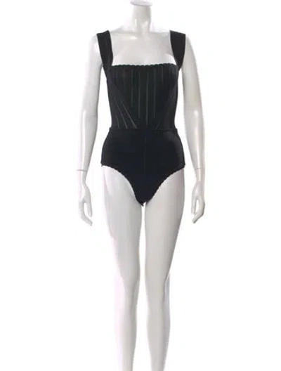 Pre-owned Alaïa Vintage 1992 Bodysuit In Black