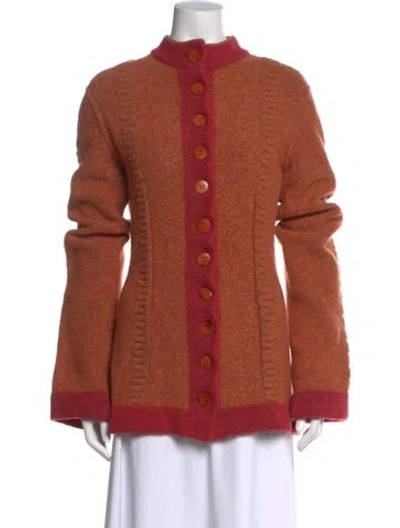 Pre-owned Alaïa Vintage 1993 Sweater In Orange