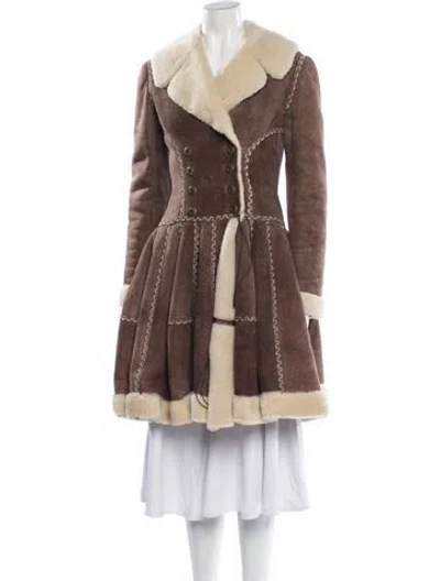 Pre-owned Alaïa Vintage 2006 Coat In Brown