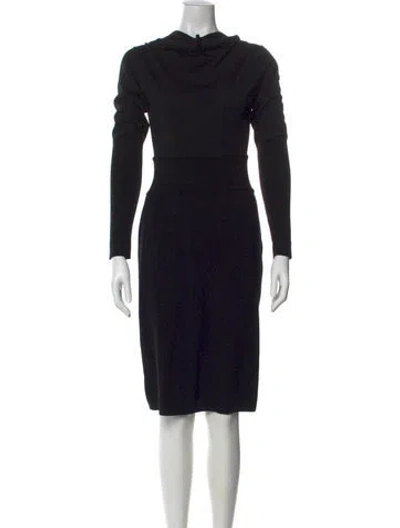 Pre-owned Alaïa Vintage Knee-length Dress In Black