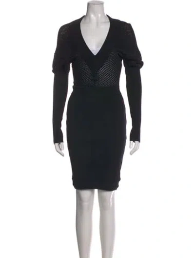 Pre-owned Alaïa Vintage Knee-length Dress In Black