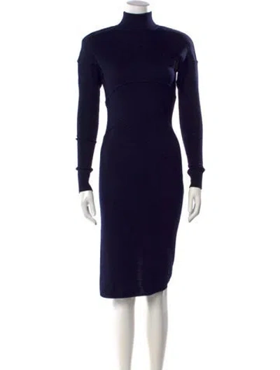 Pre-owned Alaïa Vintage Knee-length Dress In Blue