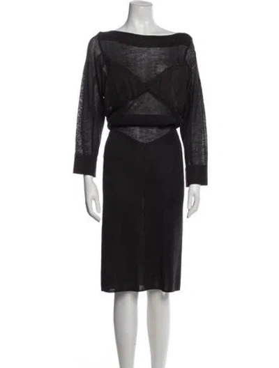 Pre-owned Alaïa Vintage Knee-length Dress In Brown