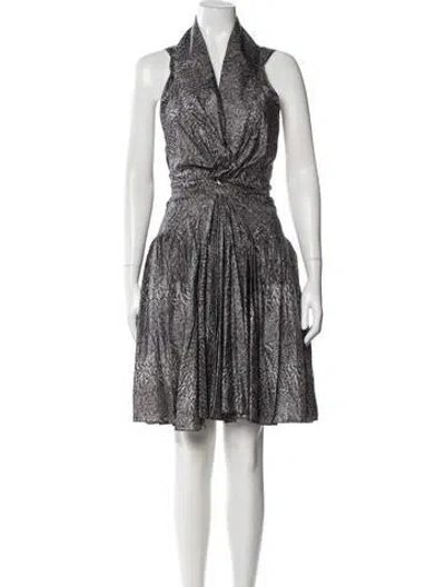 Pre-owned Alaïa Vintage Knee-length Dress In Gray