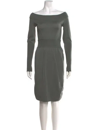 Pre-owned Alaïa Vintage Knee-length Dress In Gray