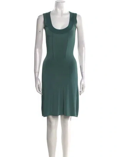 Pre-owned Alaïa Vintage Knee-length Dress In Green
