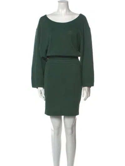 Pre-owned Alaïa Vintage Knee-length Dress In Green