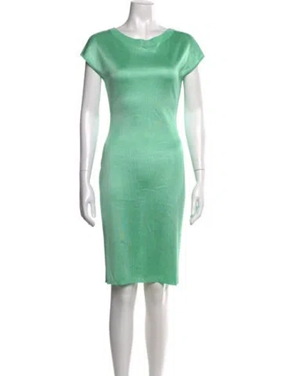 Pre-owned Alaïa Vintage Knee-length Dress In Green