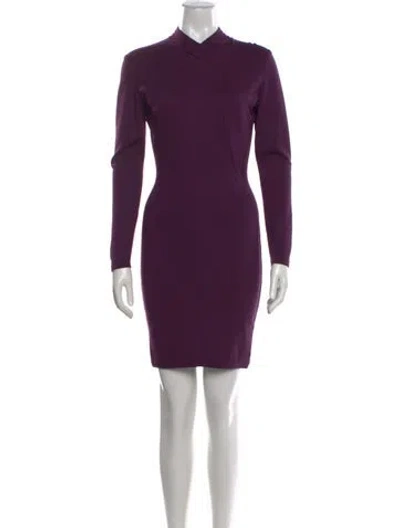 Pre-owned Alaïa Vintage Knee-length Dress In Purple