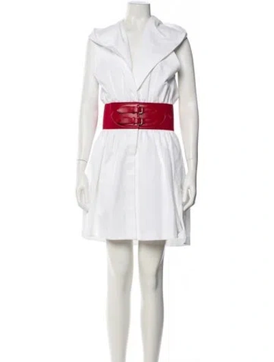 Pre-owned Alaïa Vintage Knee-length Dress In White
