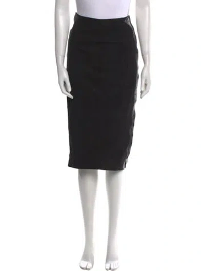 Pre-owned Alaïa Vintage Knee-length Skirt In Black