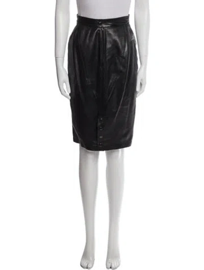 Pre-owned Alaïa Vintage Knee-length Skirt In Black