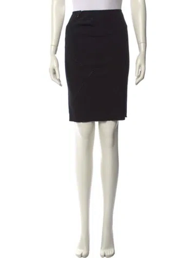 Pre-owned Alaïa Vintage Knee-length Skirt In Black