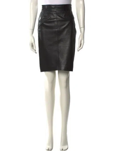 Pre-owned Alaïa Vintage Knee-length Skirt In Black