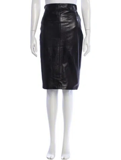 Pre-owned Alaïa Vintage Knee-length Skirt In Black