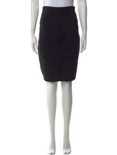 Pre-owned Alaïa Vintage Knee-length Skirt In Black