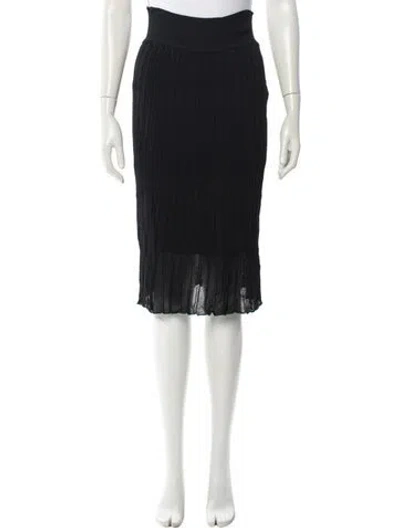Pre-owned Alaïa Vintage Knee-length Skirt In Black