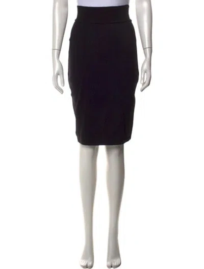 Pre-owned Alaïa Vintage Knee-length Skirt In Black