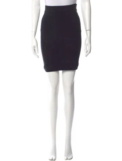 Pre-owned Alaïa Vintage Knee-length Skirt In Blue