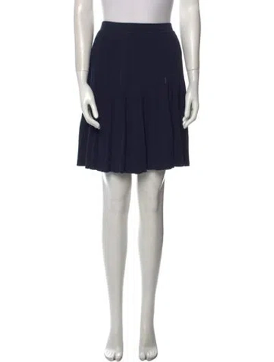 Pre-owned Alaïa Vintage Knee-length Skirt In Blue