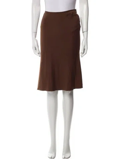 Pre-owned Alaïa Vintage Knee-length Skirt In Brown