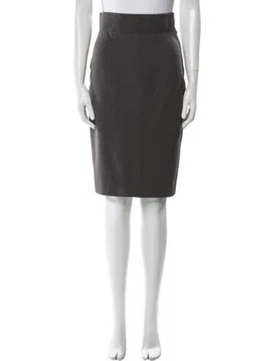 Pre-owned Alaïa Vintage Knee-length Skirt In Gray