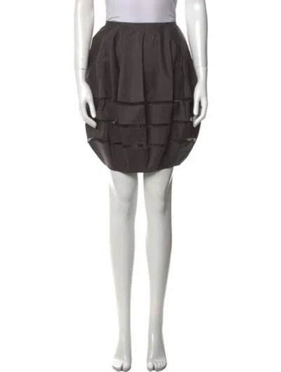 Pre-owned Alaïa Vintage Knee-length Skirt In Gray