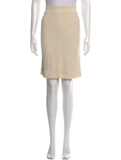 Pre-owned Alaïa Vintage Knee-length Skirt In Neutral