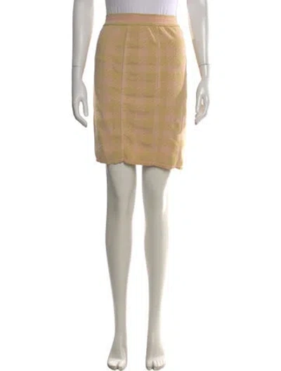 Pre-owned Alaïa Vintage Knee-length Skirt In Neutral