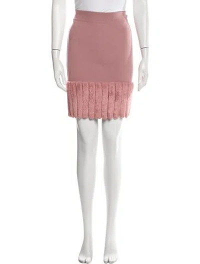 Pre-owned Alaïa Vintage Knee-length Skirt In Pink