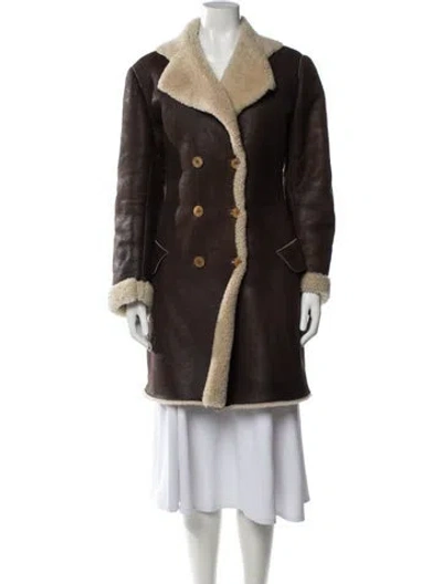 Pre-owned Alaïa Vintage Late 1980's - Early 1990's Faux Fur Coat In Brown