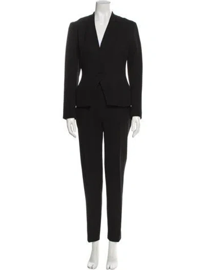 Pre-owned Alaïa Vintage Late 1980's - Early 1990's Pantsuit In Black