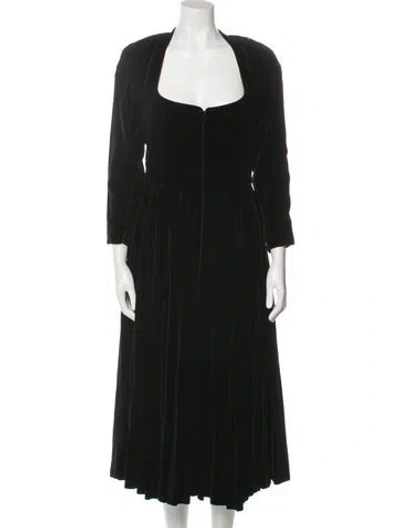 Pre-owned Alaïa Vintage Long Dress In Black