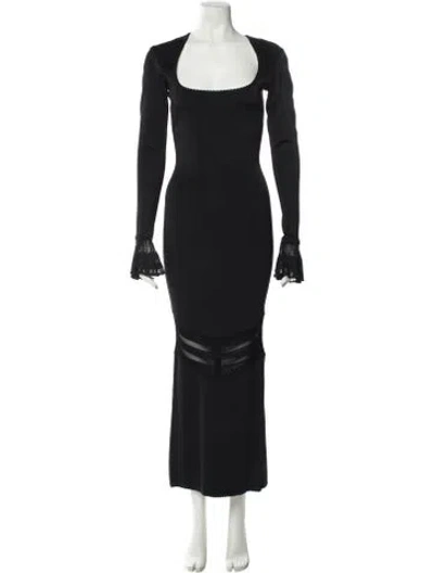 Pre-owned Alaïa Vintage Long Dress In Black