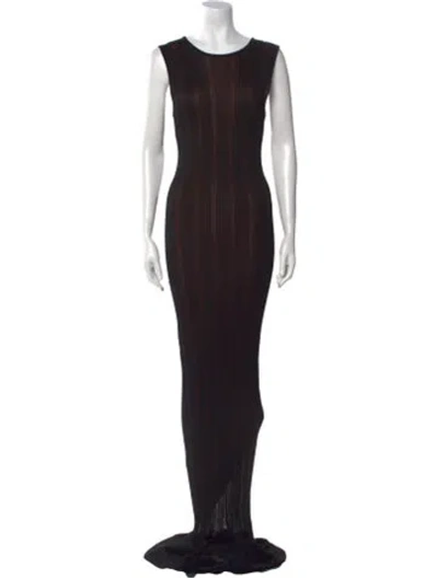 Pre-owned Alaïa Vintage Long Dress In Black