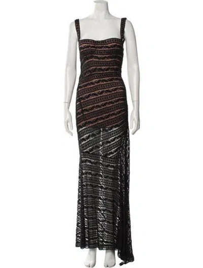 Pre-owned Alaïa Vintage Long Dress In Black