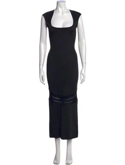 Pre-owned Alaïa Vintage Long Dress In Black
