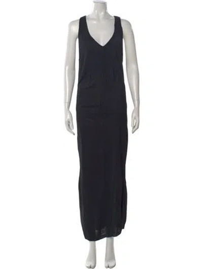 Pre-owned Alaïa Vintage Long Dress In Blue