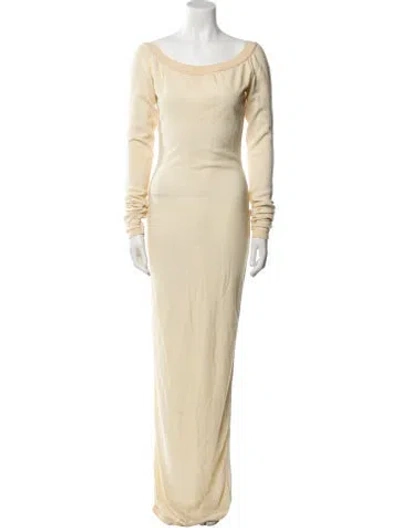 Pre-owned Alaïa Vintage Long Dress In Neutral