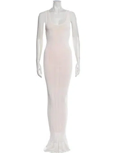 Pre-owned Alaïa Vintage Long Dress In Neutral