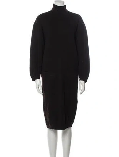 Pre-owned Alaïa Vintage Midi Length Dress In Brown