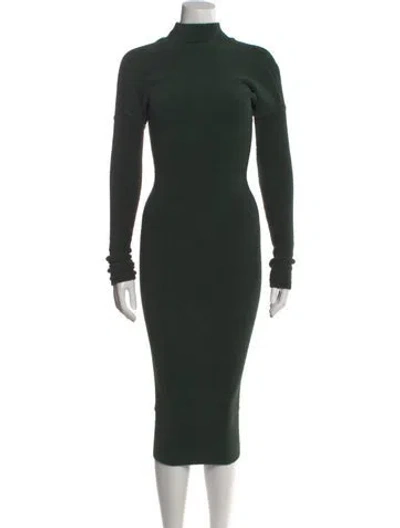Pre-owned Alaïa Vintage Midi Length Dress In Green